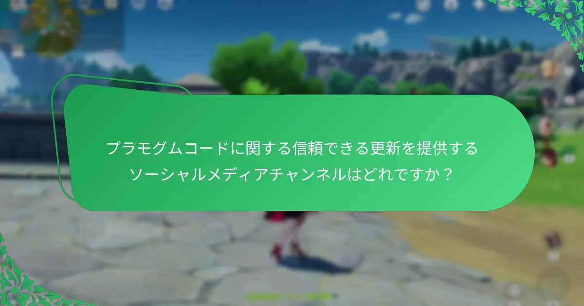 プラモグムコードに関する公式発表は何ですか？